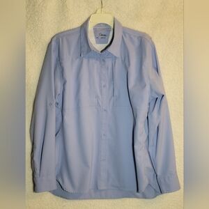 Bass Pro Shops Light Blue Casual Button Down Shirt Size L